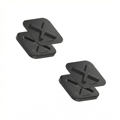 DELTAHUB HoldX Magnetic Mount - Universal Phone & External Drive Holder for Laptops, Desks | Strong Magnetic Stand for SSDs, HDDs & Mobile Device (Black 2-Pack) - color: Black 2-Pack