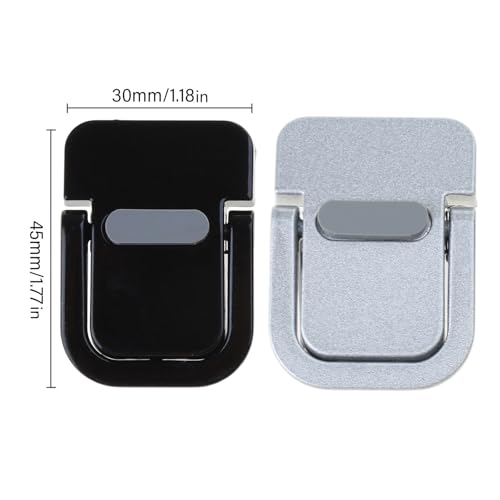 2Pcs Invisible Laptops Stand Portable Foldable Cooling Ergonomics Lightweight Bracket Mount Easy to Carry - color: Silver