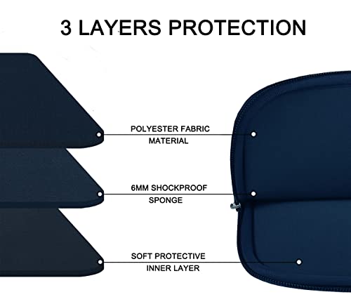 Laptop Case Sleeve 14 inch, Durable Carrying Bag Shockproof Protective Case Cover, Handbags Briefcase Laptop Bag Compatible with 14" MacBook Air/Pro HP Asus Lenovo Notebook Computer, DarkBlue - color: Blue, size: 14 inch