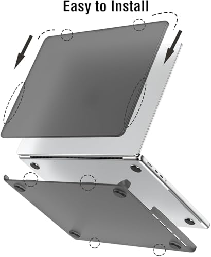 BlueSwan Flexible Case for MacBook Air 15 inch, M5 M4 M3 M2 2026-2023 | Anti-Scratch Protective Laptop Cover with Grippy Matte Texture, Seamless Fit and Lightweiht, Frosted White - color: Frosted White, size: Air 15-inch (2026-2023)