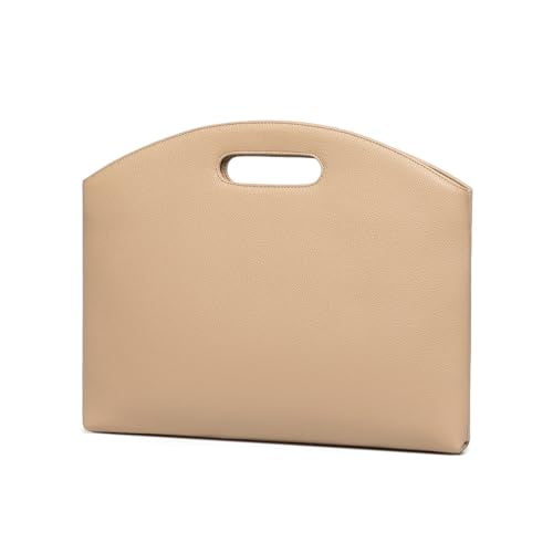 Official Document Computer Bag Stylishly Sleek with Multiple Compartments and Easy to Carry Design - color: Sandy/Pu
