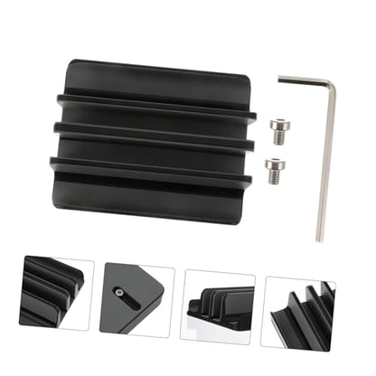 VANZACK Aluminum Alloy Vertical Laptop Stand Dual Slot Notebook Mount Base Portable Tablet Vertical Rack Desk Holder for Office and Home Use Black