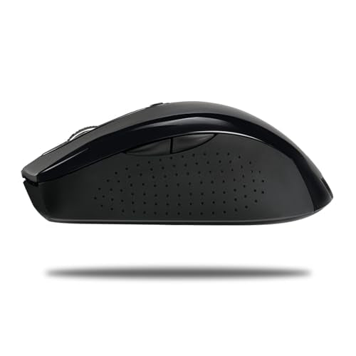 Adesso iMouse M20B - Wireless Ergonomic Optical Mouse, Black