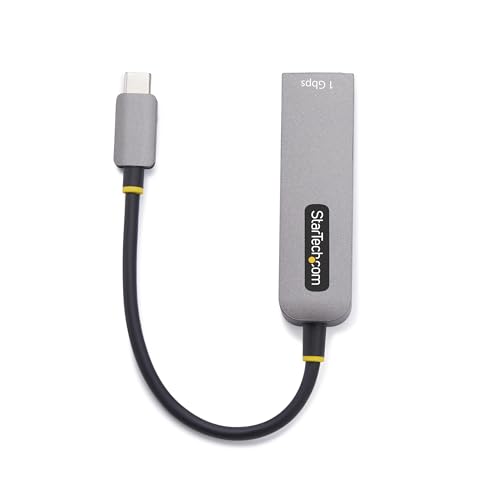 StarTech USB-C to Ethernet Adapter, Windows & Mac, 100W PD Pass-Through | USB 3.0 Type-C 1Gbps Multi Speed Network, NIC, 1GPD3-USB-C-ETHERNET