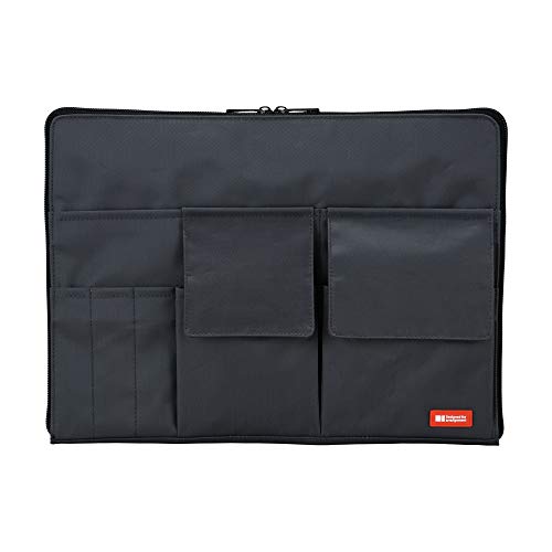 LIHITLAB Laptop Sleeve with Storage Pockets (Bag-in-Bag), 10 x 13.8 Inches, Black (A7554-24) - color: Black, size: 10 in x 13.8 in