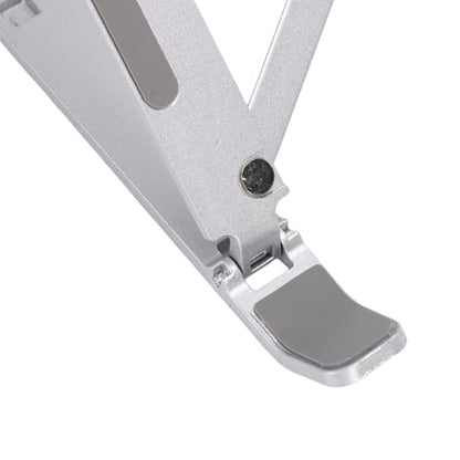 CCYLEZ Foldable Laptop Stand, Portable Aluminum Alloy Ergonomic Height Computer Holder for Home Office Travel