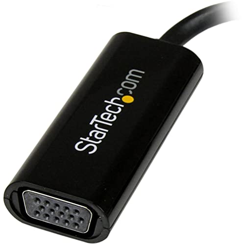 StarTech USB 3.0 to VGA Adapter, Slim, Windows Only, TAA (USB32VGAES) | USB to VGA monitor converter, External video card, Single display, Connect up to five adapters, Windows only, Extra monitor
