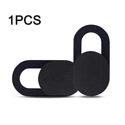 Webcam Cover, Ultra-Thin Camera Blocker Slider,Webcam Cover Slide Compatible with Laptop, Desktop, PC, Smartphone,Protect Your Privacy and Security - Black - color: Black (A)