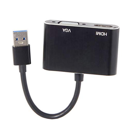 chenyang USB 3.0 2.0 to HDMI VGA HDTV Adapter Cable External Graphics Card for Windows Laptop - color: USB 3.0 2.0 to HDMI VGA