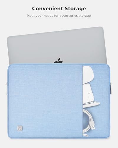 NIDOO 13 Inch Laptop Sleeve 14 inch Computer Carrying Case Bag for 14" MacBook Pro M4 M3/13.5" Surface Laptop 5 6 7/14" ThinkPad E14 L14 / ThinkPad X1 Carbon Yoga/14 ASUS ROG Zephyrus G14, Light Blue - color: Light Blue, size: 12.5-13 Inch / 2017 New MacB