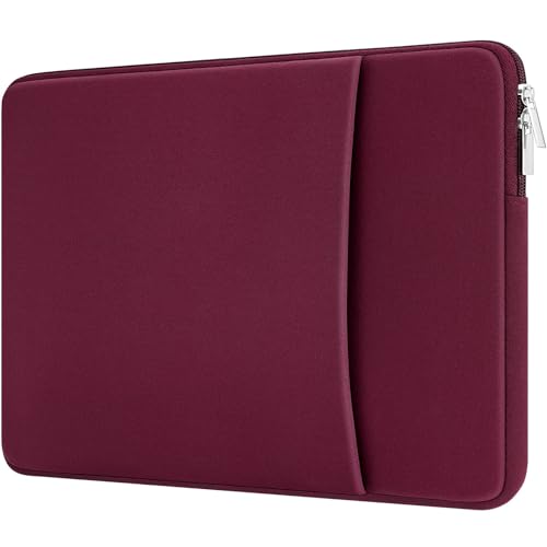 11-11.6 Inch Laptop Sleeve Shockproof Case Padded Computer Protective Cover with Pocket Compatible with 11.6" MacBook Acer ASUS HP Stream Dell Samsung Chromebook Notebook, Red - color: Red, size: 11"-11.6"