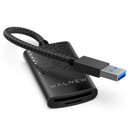 SD Card Reader with UHS-II, WALNEW SD 4.0 USB 3.0 Memory Card Reader for Mac OS, Windows, Android on PC, Laptop, and Camera, SD Card Adapter Supports SD/Micro SD/SDXC/SDHC/RS-MMC/UHS-I/UHS-II Cards