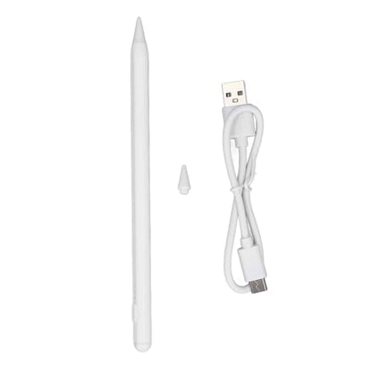 SUNGOOYUE Tilt Pressure Stilo Pen Sensitivity with Palm Rejection and Fast Load - 1.5mm Interchangeable Tie for Sketching, Coloring (White) - color: White