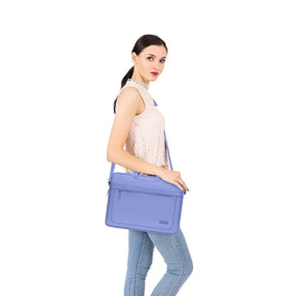 MOSISO Laptop Bag 13.3 inch, 13-14 inch Computer Bags | Compatible with MacBook Neo 13/ Air 13/13.6/ Pro 13/14, Laptop Messenger Bag with Adjustable Depth at Bottom, Lavender Gray - color: Lavender Gray, size: 13.3 inch