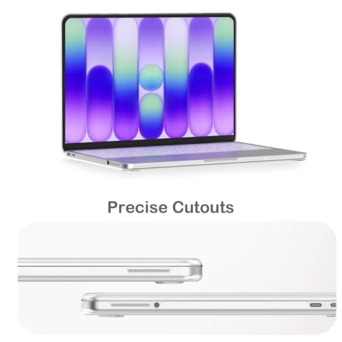 Feams for MacBook Neo 13 Inch Case 2026 A3404, Stylish Protective Clear Case Hard Shell Transparent Cover for MacBook Neo 13 Inch 2026 (A18 Pro Chip) with Keyboard Cover, Simple Flower - color: Simple Flower