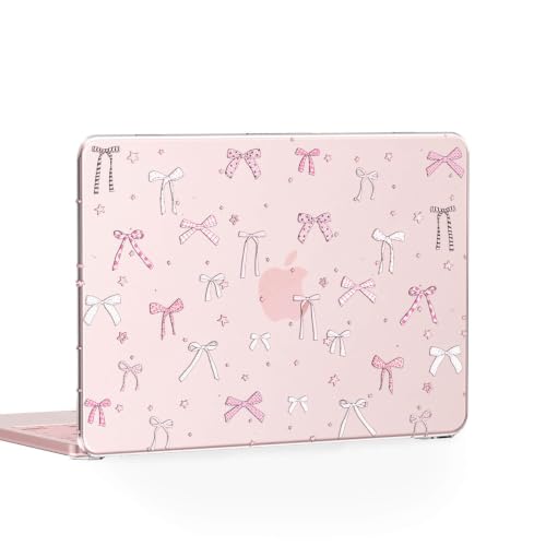Feams for MacBook Neo 13 Inch Case 2026 A3404, Stylish Protective Clear Case Hard Shell Transparent Cover for MacBook Neo 13 Inch 2026 (A18 Pro Chip) with Keyboard Cover, Cute Bow - color: Cute Bow