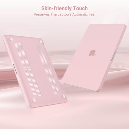 MOSISO Compatible with MacBook Pro 13 inch Case M2 M1, Rose Quartz | Plastic Hard Shell Case Cover 2026-2016A2338 A2251 A2289 A2159 A1989 A1708 A1706 with/without Touch Bar - color: Rose Quartz