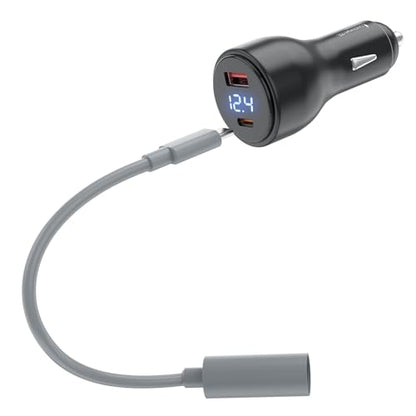 Starlink Mini Car Adapter USB C Charger 12V to 20V5A 100W Step Up Converter | Supports up to 150ft power cable extension,Detachable Charger Cable Design,Fast Charging Stable 20V Output Prevents Reboot