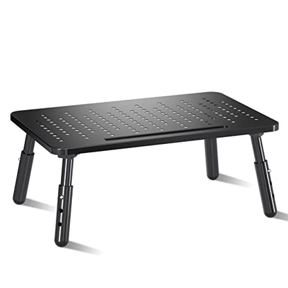 Foldable Monitor Riser Metal Computer Stand for Desk 3 Height Adjustable Laptop Stand with Pen Storage, MST013