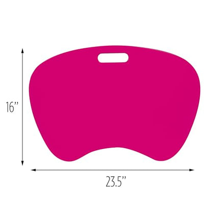 Honey-Can-Do TBL-06322 Portable Laptop Lap Desk with Handle, Hot Pink, 23 L x 16 W x 2.5 H