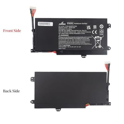 PX03XL PXO3XL 715050-001 Battery for HP Envy 14 Touchsmart M6 M6-K | 11.1V50Wh for HP Sleekbook M6-K125DX M6-K015DX M6-K025DX M6-K010DX M6-K022DX 14- K112NR 714762-1C1 TPN-C109 TPN-C110 TPN-C111 - size: 9.53*5.28*1.34 inch PX03XL