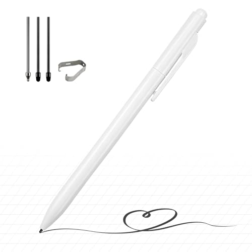 ProSketch Digital Pen fits for Remarkable 2 /Scribe/Supernote with Eraser Pencil Clip+NeverReplace Fine Titanium Tips,Tilt Draw&4096 Pressure Level,EMR Pen Replacement,Empower Your Digital Craft - color: White