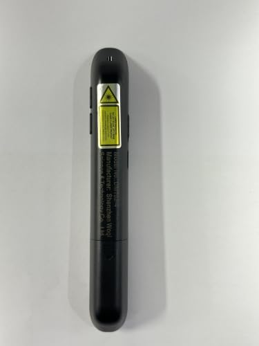 2 in 1 USB Type C Rechargeable Presentation Clicker with Green Pointer, Wireless Presenter for PowerPoint Presentation PPT Clicker, 2.4GHz Presentation Remote Slide Advancer for Computer MacBook - style: Green+Rechargeable+Black