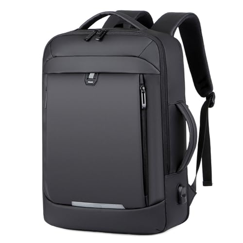 Business Backpack For Men And Women 16 Inch, Waterproof Travel Laptop Backpack With USB Charger Port, Lightweight Work Computer Bag,College Laptop Backpacks,Black