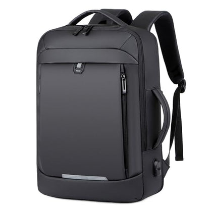 Business Backpack For Men And Women 16 Inch, Waterproof Travel Laptop Backpack With USB Charger Port, Lightweight Work Computer Bag,College Laptop Backpacks,Black