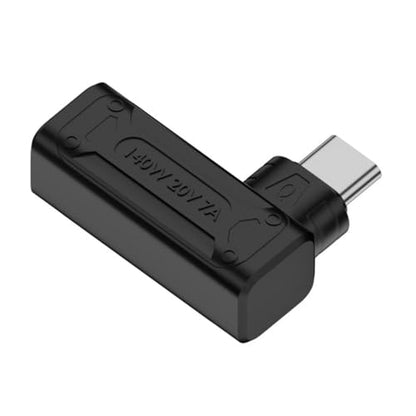 140W 100W DC Jack 6.0x1.4mm Input to USB-C Type-C Angled 90 Degree Power Plug Charge Adapter for Laptop Phone - style: 6.0x1.4mm 140W