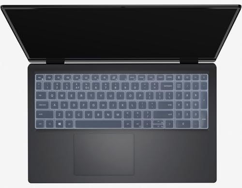 Keyboard Cover for 2026 2025 Dell 15 Laptop DC15250 DC15255 15.6", Inspiron 15 3510 3520 3511 3515 3525 3530 3535 5510 5515 5518 15.6 / Inspiron 16 5640 5645 Skin -Clear - color: Clear