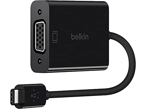 Belkin USB-IF Certified USB Type-C to VGA Adapter (5.9 Inches) - style: USB-C to VGA