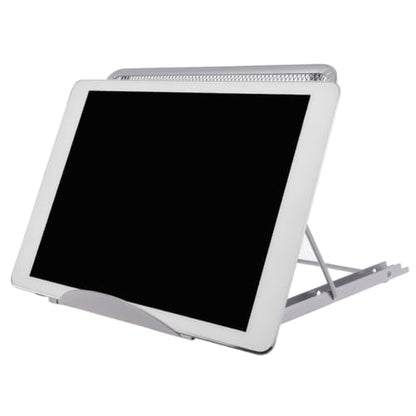 Levemolo Adjustable Laptop Stand with 6-Gear Angle Steel Bracket, Portable and Steady Laptop Holder for Home and Work, Folding Notebook Support for Travel and Desk Use