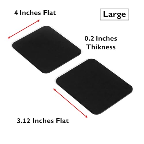 Large Slim Palm Pads Notebook Wrist Rest with Tacky Silicone Reposition Ergonomic Carpal Tunnel Resting Support for Computer MacBook & Laptop Keyboard Typing Pad (2 Large 3.9 x 3.1 inches) - size: Slim Large