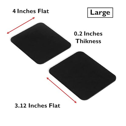 Large Slim Palm Pads Notebook Wrist Rest with Tacky Silicone Reposition Ergonomic Carpal Tunnel Resting Support for Computer MacBook & Laptop Keyboard Typing Pad (2 Large 3.9 x 3.1 inches) - size: Slim Large