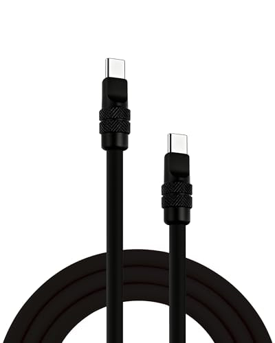 chubbycable for iPhone 17 240W Anodizing Fast Charging USB C Cable Silicone Durable Data Transfer Cable, Black, Type-C to Type-C, 3.3FT - color: Black, size: 3.3ft (1m)