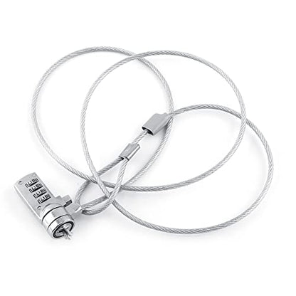 Cable Lock, Laptop Locking Cable Combination Laptop Lock Cable Locks with Combination Laptop Lock Notebook Combination Lock Cable Chain Theft Deterrent 4 Digit Password for