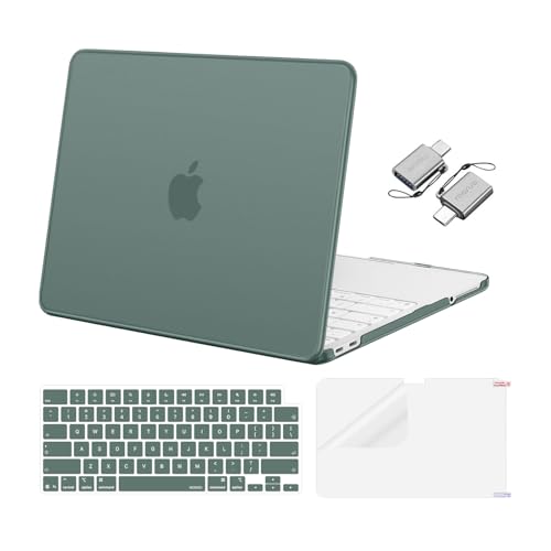 MOSISO Compatible with MacBook Neo Case 13 inch 2026 A3404, Emerald Green | Crack & Scratch Resistant Cover Protective Ultra-Thin Hard Shell & Keyboard Cover & Screen Film & Type C - color: Emerald Green