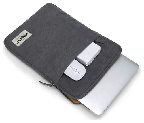 Kinmac 360° Protective Vertical Laptop Sleeve Case Cover Bag with Pocket for MacBook Air 13 inch,iPad Pro 13" and 12.5-13.3 inch HP Lenovo Dell ASUS Acer Laptop (Grey) - color: Grey, size: 12.5 inch-13.3 inch