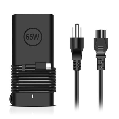65W USB C Charger Compatible with Dell Latitude 5420 5430 5520 5530 5540 7320 7330 7340 7420 7430 Inspiron 14 7420 7425 16 7620 Chromebook 3100 HA65NM190 LA65NM190 Laptop Charger