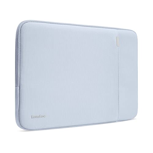 tomtoc 360° Protective Laptop Sleeve for 14-inch MacBook Pro M5 Pro/Max | 2026 A3426 A3427 A3434 M4/M3/M2/M1 A3112 A3401 A3185, Water-Resistant Laptop Case Bag Fits Dell XPS 14 & 13.8" Surface Laptop - color: Light Blue, size: 14-inch for New MacBook Pro