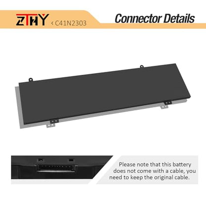 C41N2303 Laptop Battery Replacement for Asus ROG Zephyrus G16 GU605M GU605MI GU605MU GU605MV GU605MY GU605MZ GA605WI TUF Gaming A16 FA608WI FA608WU FA608WV FA608FM ProArt P16 H7606WI H7606WV H7606WU - size: 11.97*3.86*0.24 inch C41N2303