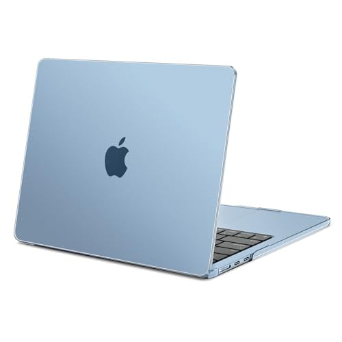 MOSISO Compatible with MacBook Air 13 inch Case M5 2026 M4 M3 M2 2025-2022 | A3449 A3240 A3113 A2681, Scratches-Resistant Protective Hard Shell for MacBook Air 13.6 inch Case, Sky Blue - color: Sky Blue