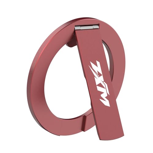 ZXM Magnetic Phone Kickstand, for iPhone 17 16 15 14 13 12 (Red) | Super Strong Hinge, Super Strong Magnetic