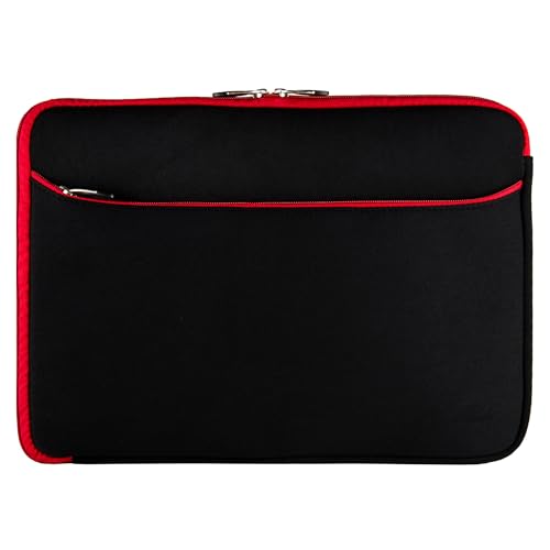 13-Inch Neoprene Laptop Sleeve Bag Water-Resistant Pouch Case with Zipper, Front Pocket for Travel, Work Meetings