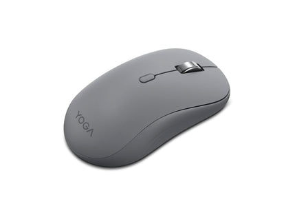Lenovo Yoga Bluetooth Silent Mouse, 3 Level DPI Adjustment, 36 Month Battery Life, Bluetooth 5.3, 3 Device Paring, Whisper Quiet, Programmable Buttons, Smooth Finish, Luna Grey - color: Luna Grey