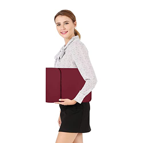 MOSISO Laptop Case 13.3 inch, 13-13.3 inch Laptop Sleeve Compatible with MacBook Neo 13 A18 Pro A3404 /Air 13/Pro 13/Pro 14 M5 M4 M3 M2 M1, Faux Suede Leather Case with Small Bag, Wine Red - color: Wine Red