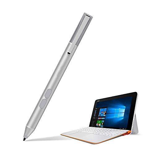 Stylus Pen for ASUS Touchscreen 300Day Battery 1024 Pressure Palm Rejection | Active Digital Pen for ASUS ZenBook/Vivobook/Transformer/ROG/ExpertBook with Ultra-Fine Tip for Precision Drawing and Writing - color: silver