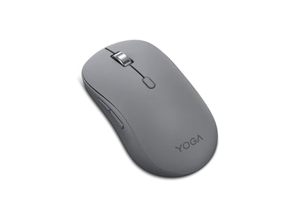Lenovo Yoga Bluetooth Silent Mouse, 3 Level DPI Adjustment, 36 Month Battery Life, Bluetooth 5.3, 3 Device Paring, Whisper Quiet, Programmable Buttons, Smooth Finish, Luna Grey - color: Luna Grey