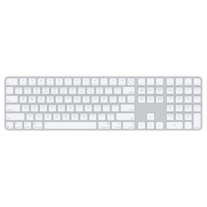 Apple Magic Keyboard with Touch ID and Numeric Keypad for Mac Models with Apple Silicon - US English - White Keys, Bluetooth, Bluetooth - color: White Keys, style: USB-C